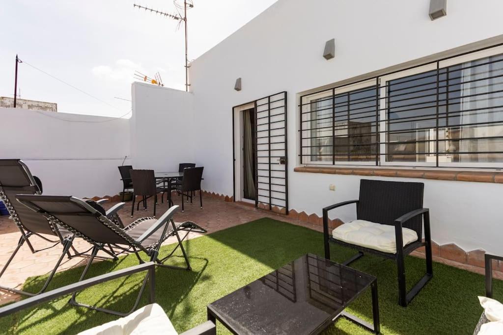 Duplex Con Terrazas En El Centro El Puerto De Santa Maria Apartment Bagian luar foto